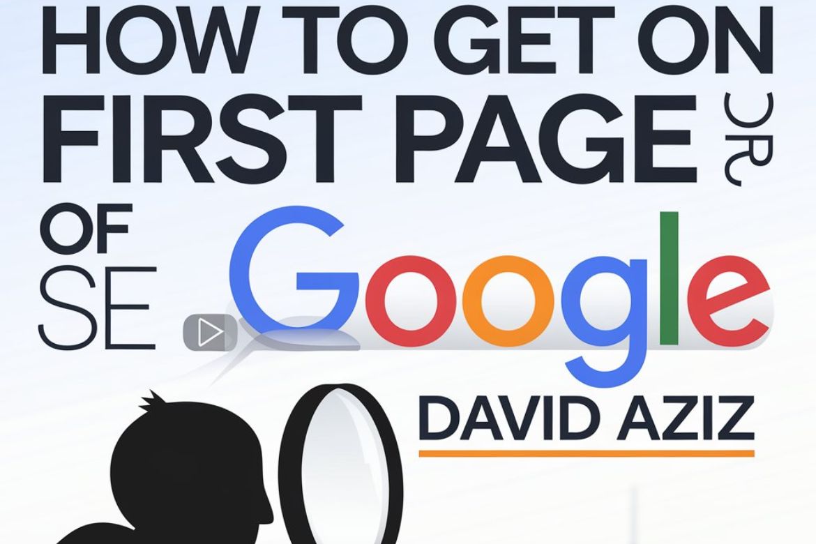 how to get on first page of google search david aziz